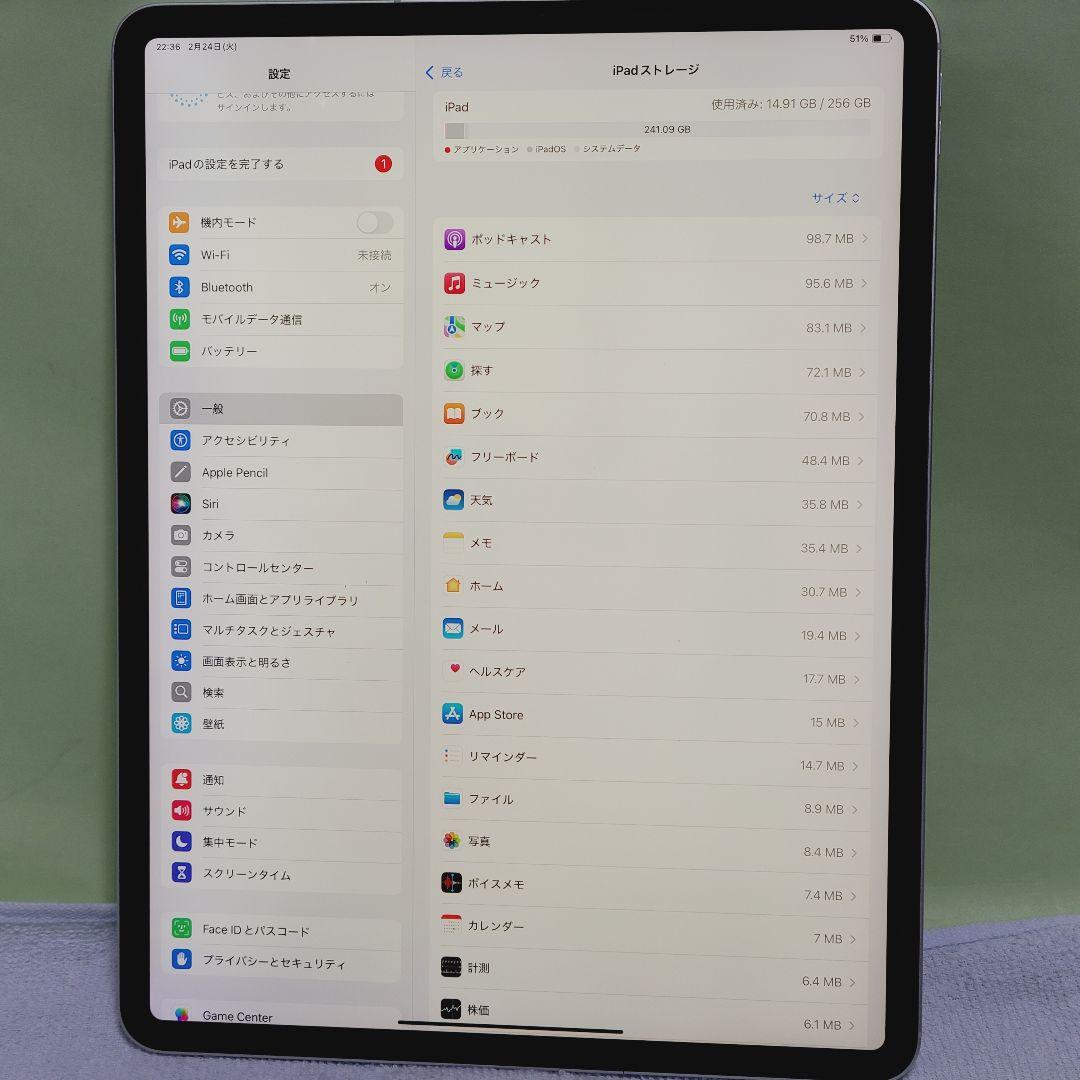 ☆美品☆simフリー☆ iPad Pro 12.9インチ 第4世代 256GB