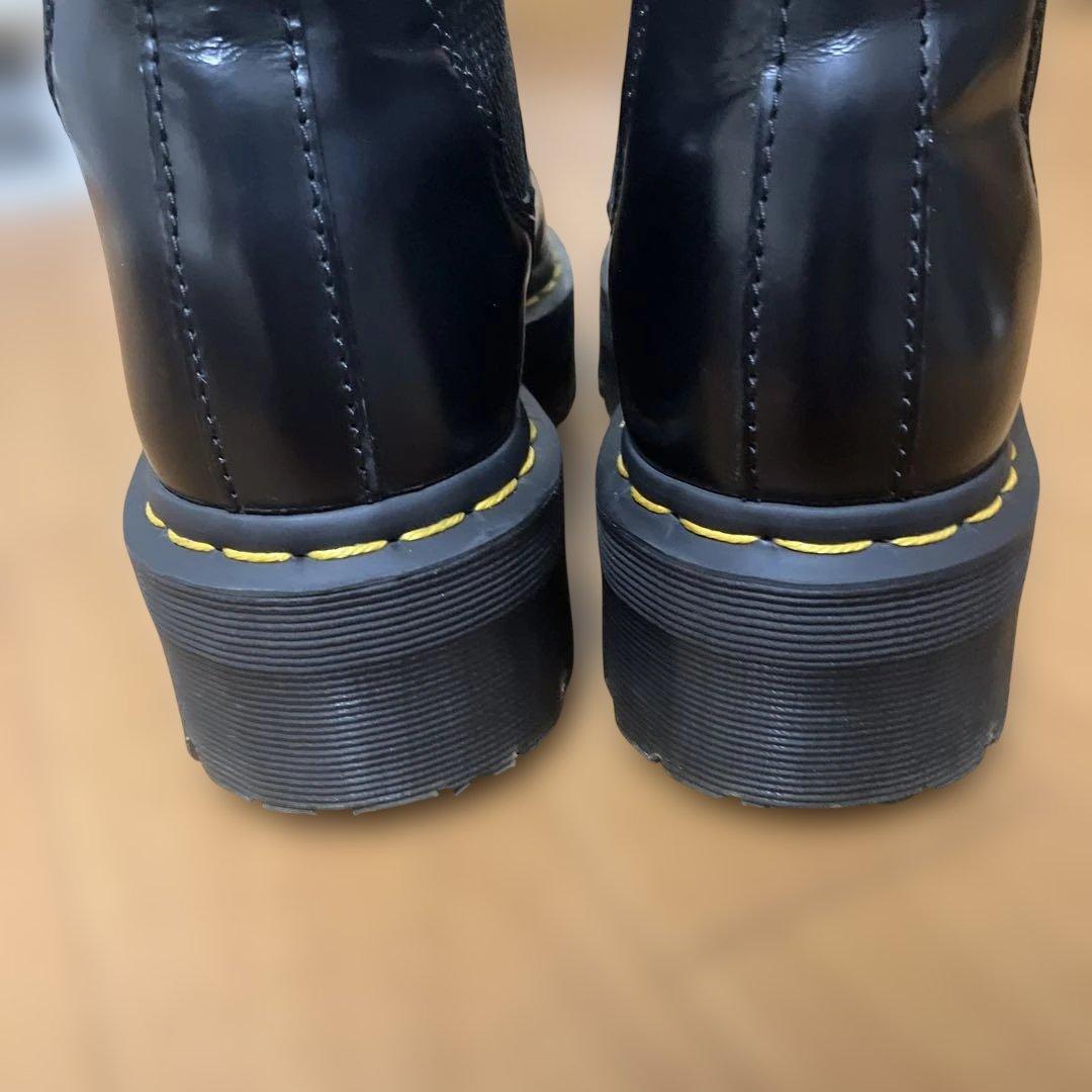 Dr. Martens ブラック サイドゴアブーツ厚底
