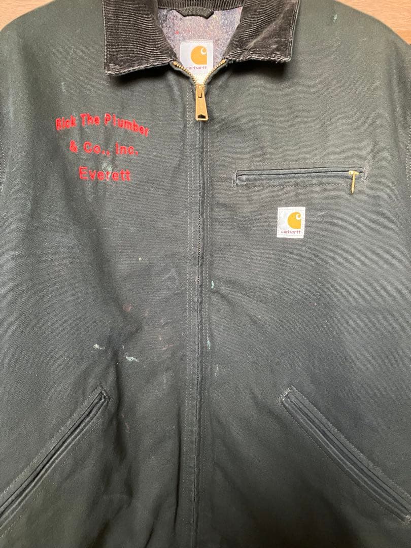 carhartt デトロイトジャケット 古着 ペンキ