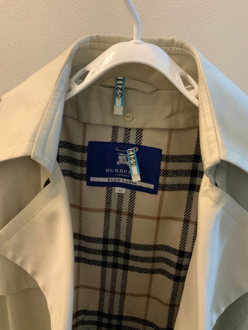 BURBERRY BLUELABEL ショートトレンチコート　クリーニング済み