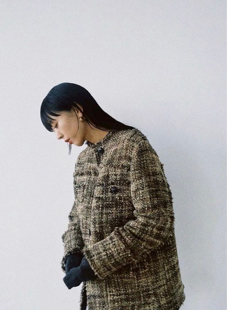ジャケット・アウター CLANE NO COLOR TWEED JACKET