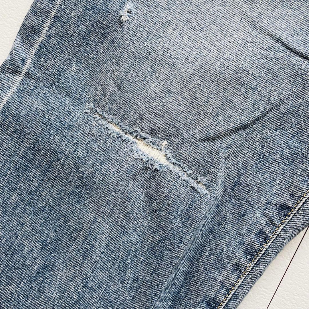 FRAMeWORK ヴィンテージ加工 デニム ワイド ストレートパンツ 36