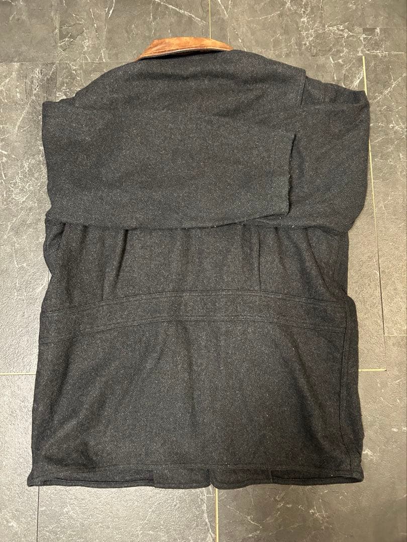 Woolrich襟レザーハンティングジャケット