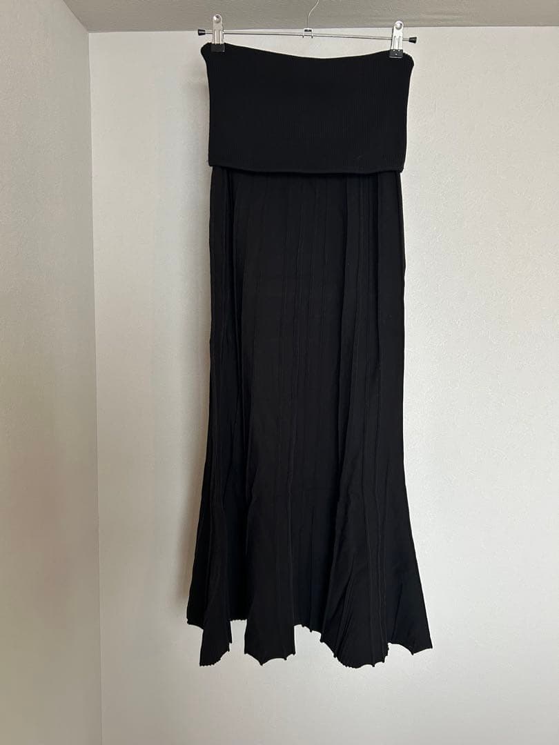 スカート Ameri vintage PLEATS CORSET KNIT SKIRT