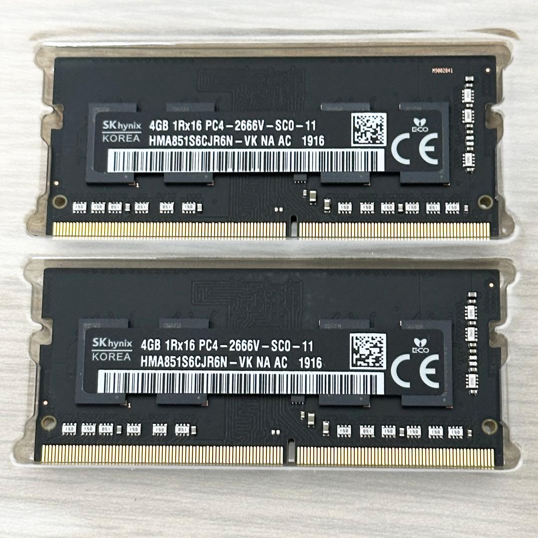 16GB（4GBx4枚）✨SK hynix DDR4 2666MHz メモリ