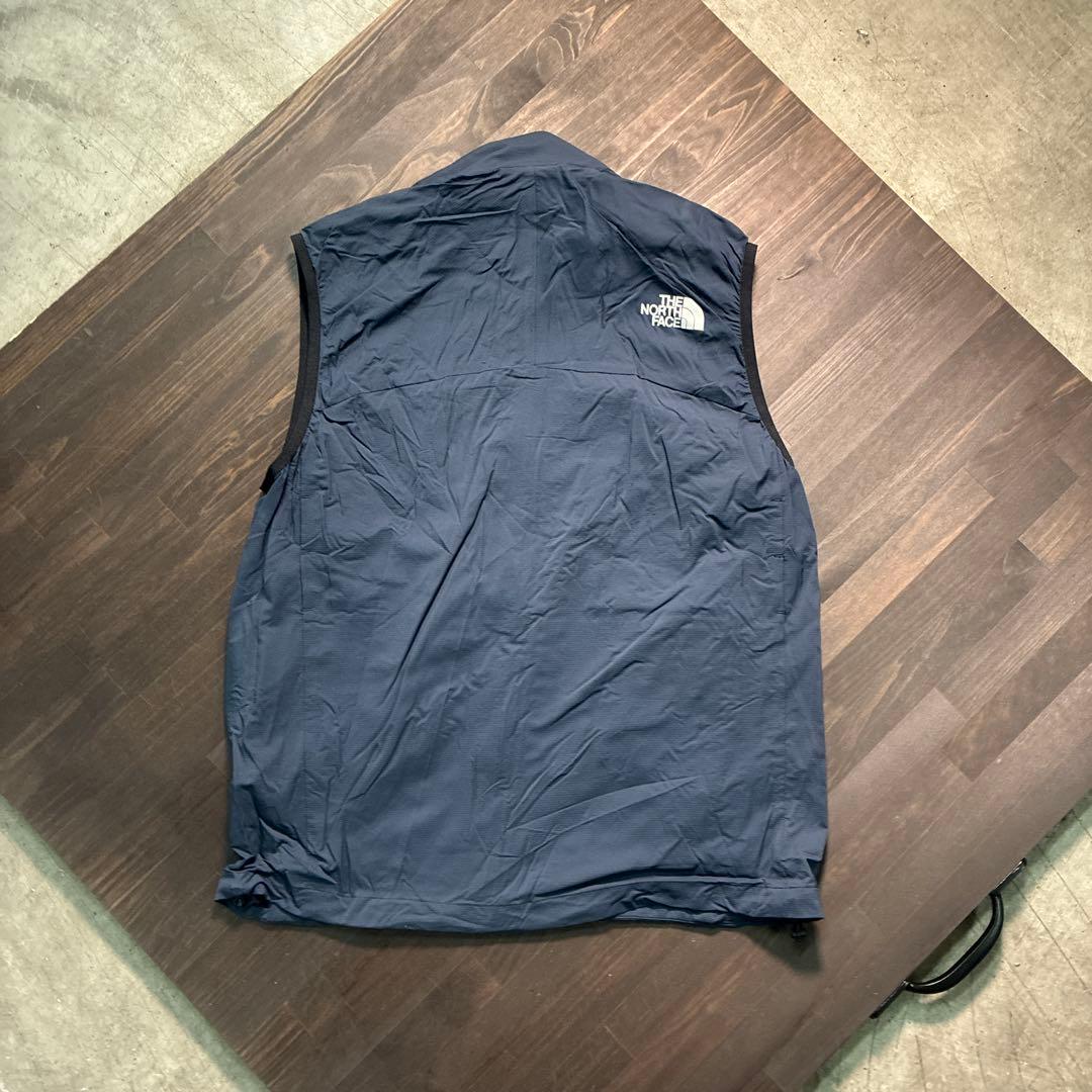 7BS2 THE NORTH FACE ジップアップベスト　ネイビー　古着