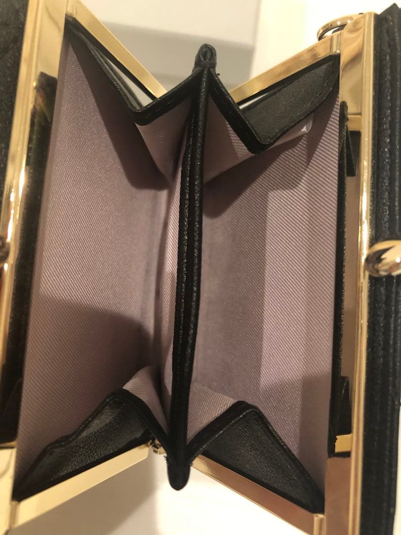 SAMANTHAVEGA キルティングスタッズ折り財布　黒　（※最終お値下げ）