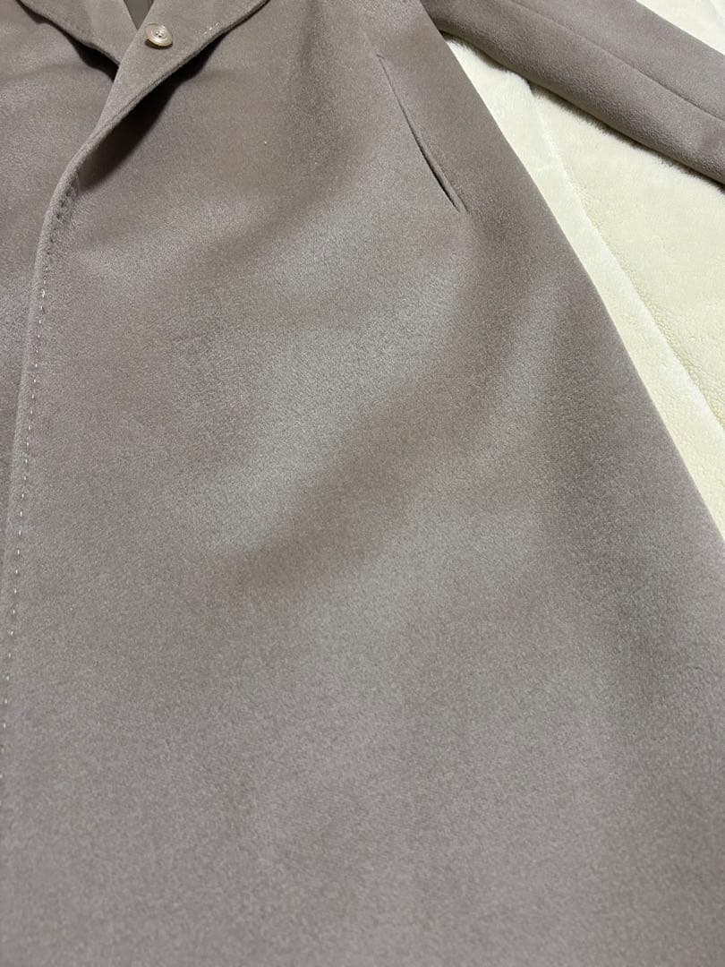 美品✨in AVATI ウール　ロングコート　ガウンコート　ベージュ　ベルト付き