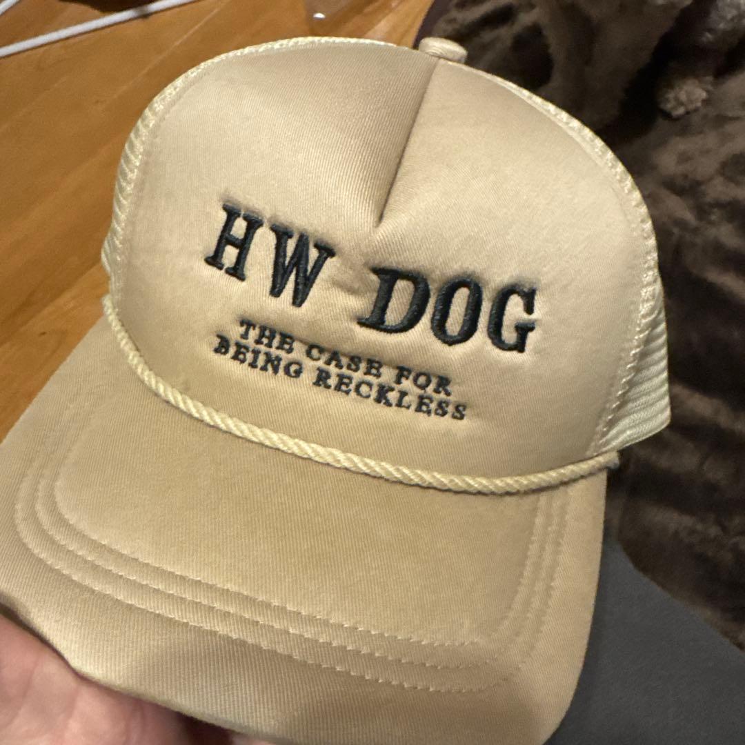 HW DOG メッシュキャップ ベージュ