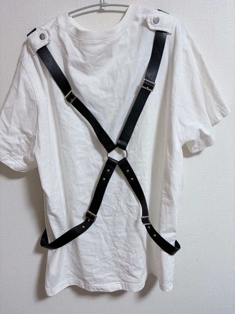 DimMoire × AVENCHUMU twin skull Tシャツ 白