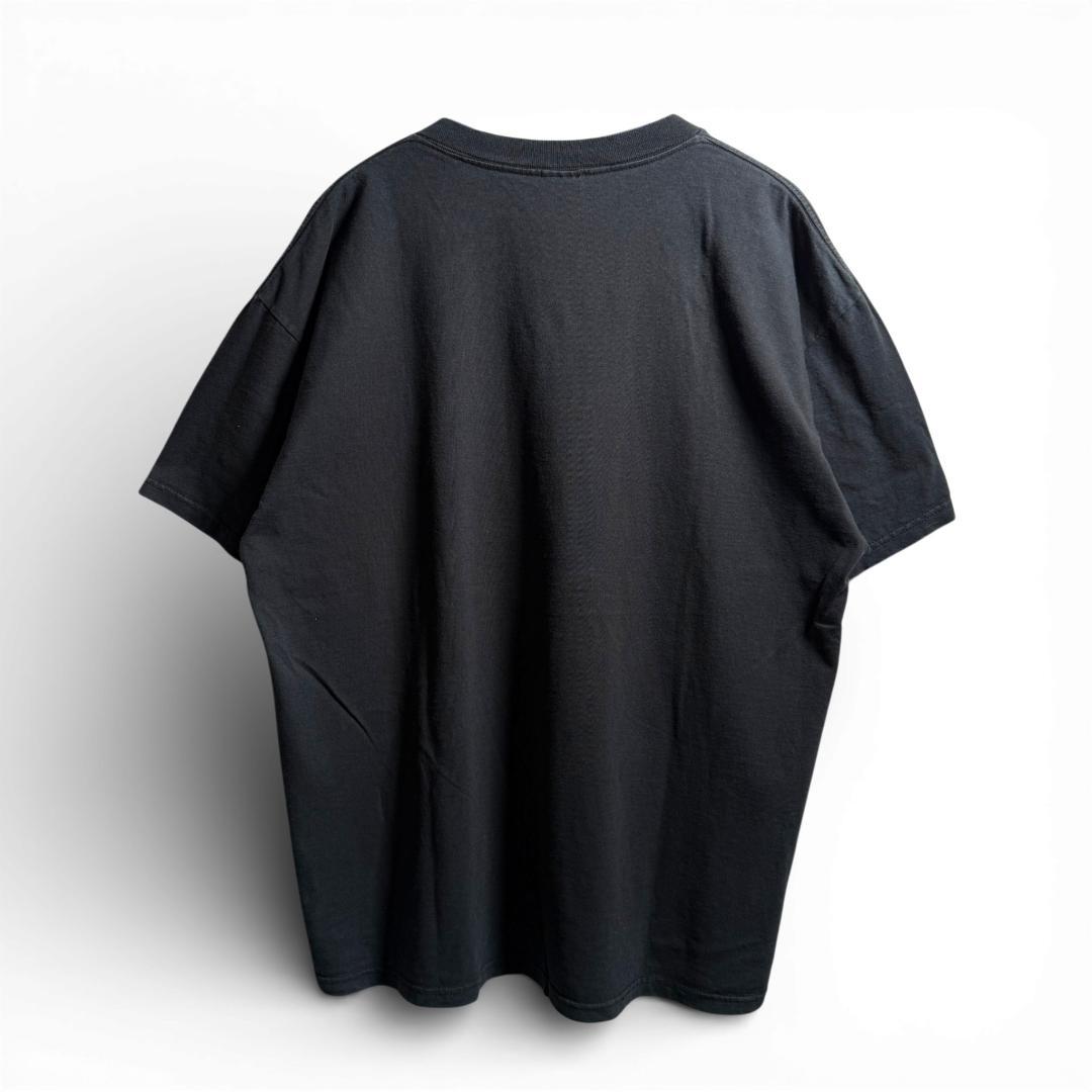 古着 90s USA製 got old? メッセージ Tシャツ ブラック D07