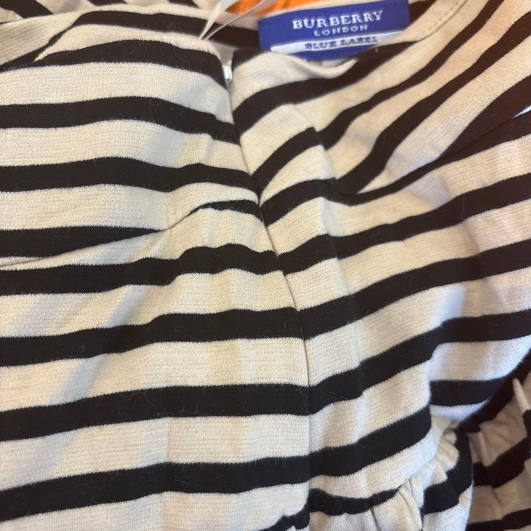 【BURBERRY BLUE LABEL】ボーダーフレアキュロット
