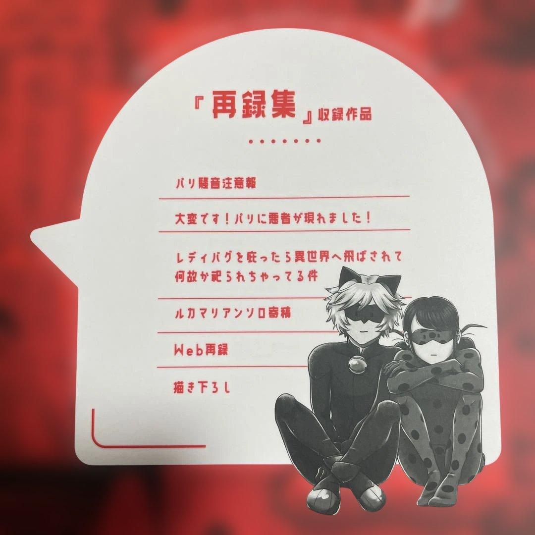 同人誌　ミラキュラス　再録　シャノワール× レディバグ　Miraculous