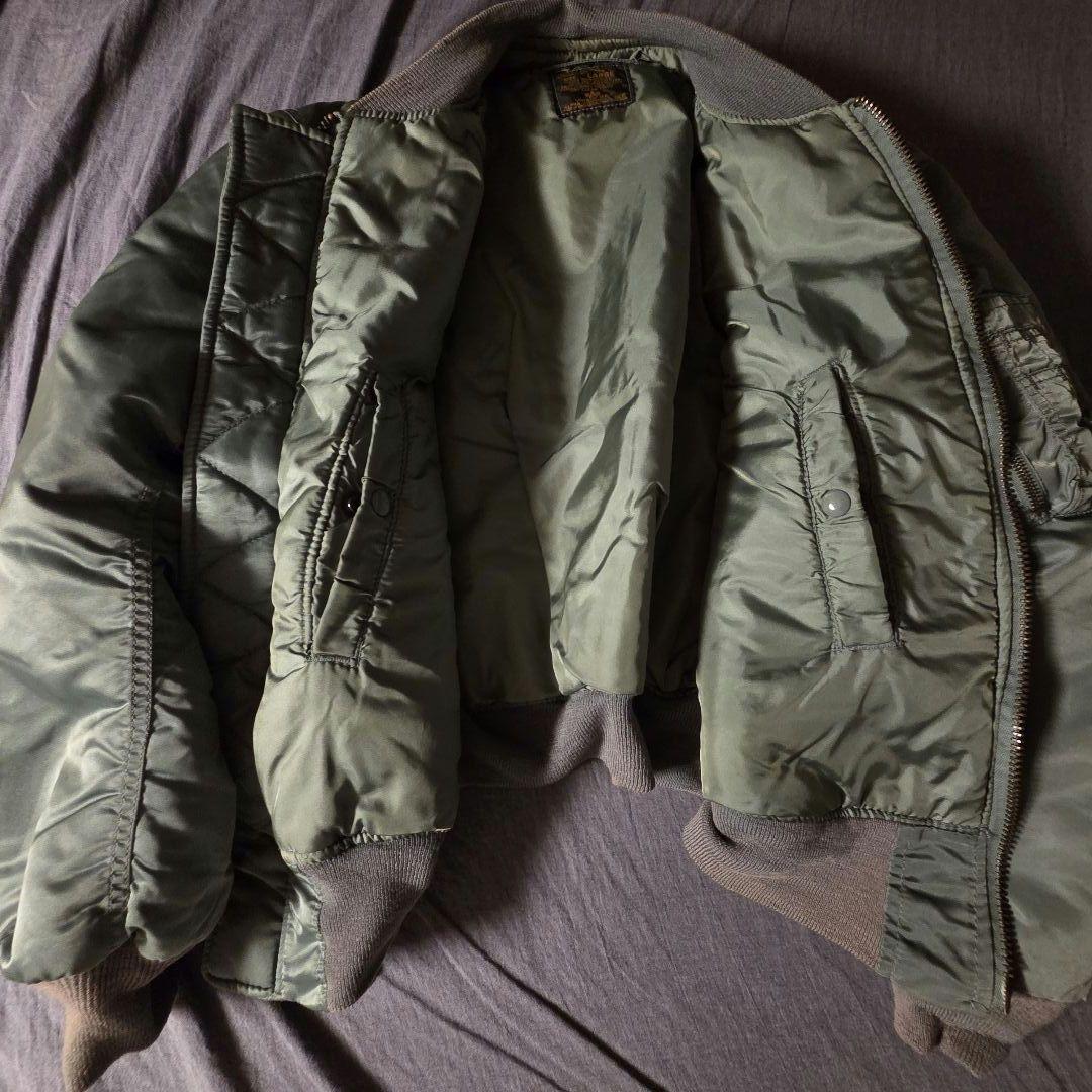 90s Alpha USA製 黒タグ　MA-1 Large