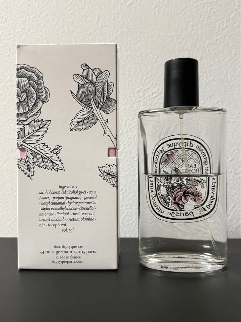 ビンテージ　diptyque オードトワレ オーローズ100ml 旧ボトル
