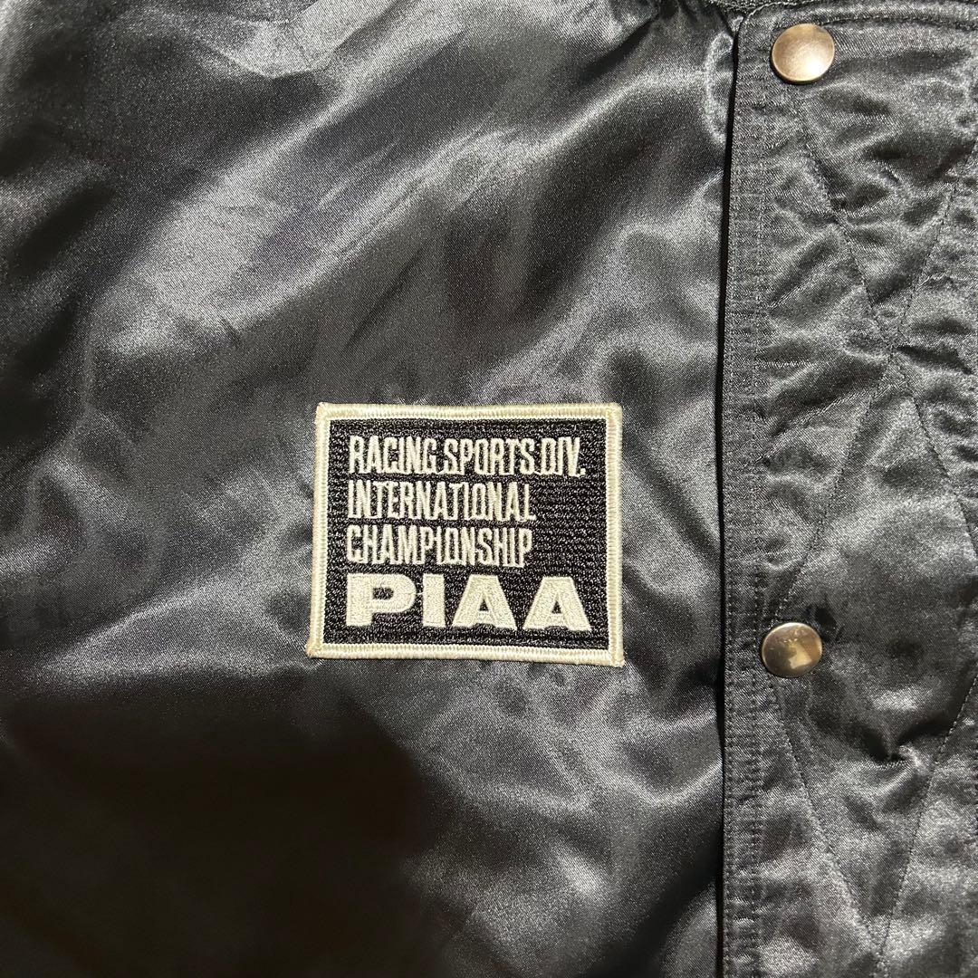 PIAA レーシング ジャケット ブルゾン 希少 黒 モータースポーツ フリー