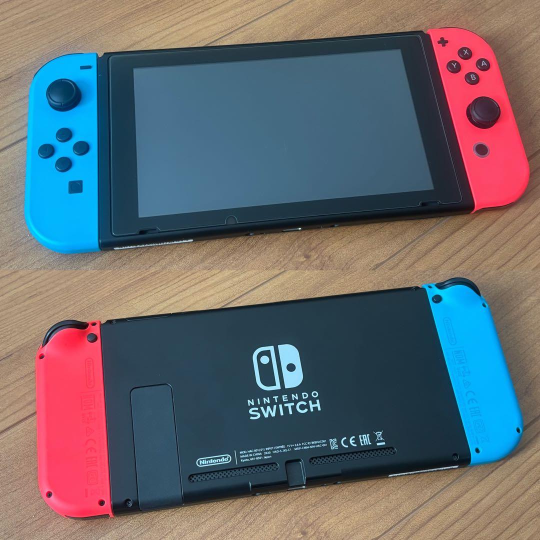 Nintendo Switch／赤・青／備品完備／箱あり／ソフト付き