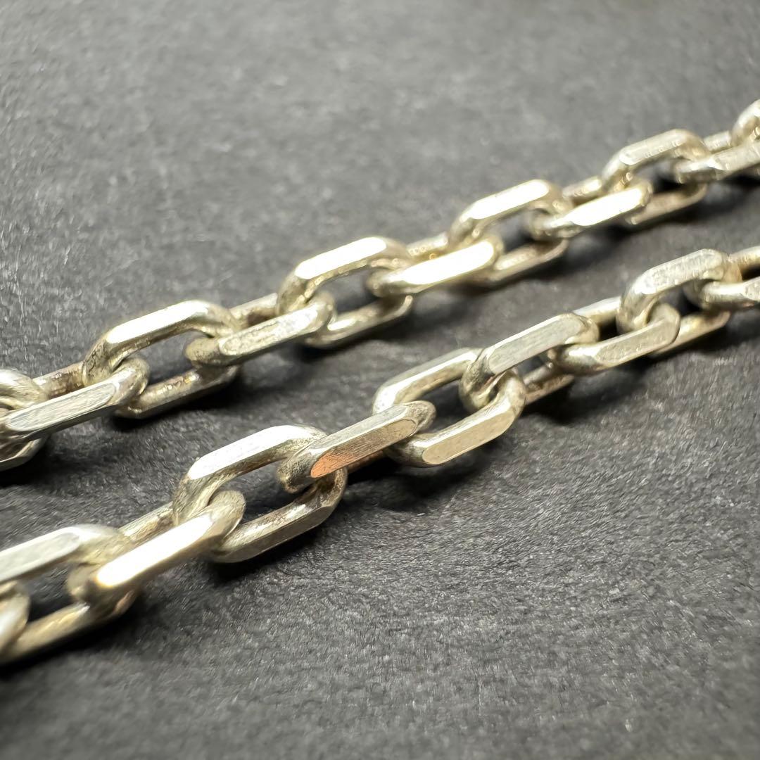 【太め 45㎝ 11g】太角チェーンネックレス silver925