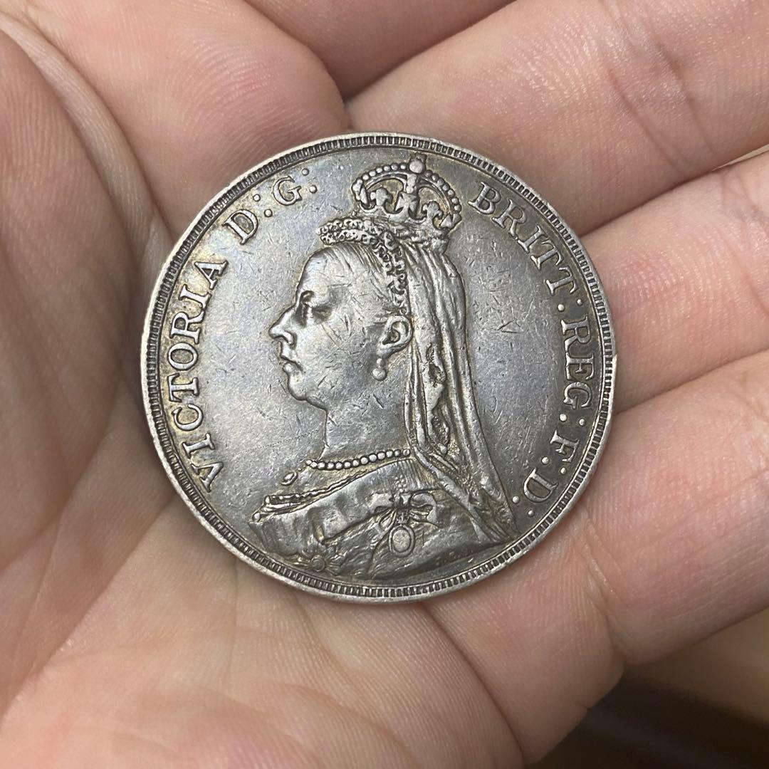 1889年 ヴィクトリア女王 銀貨 1ドル 本物保証