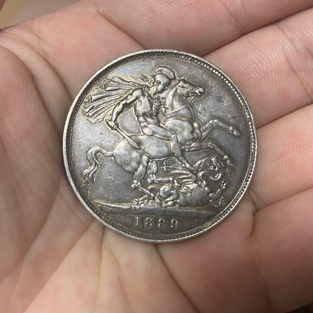 1889年 ヴィクトリア女王 銀貨 1ドル 本物保証