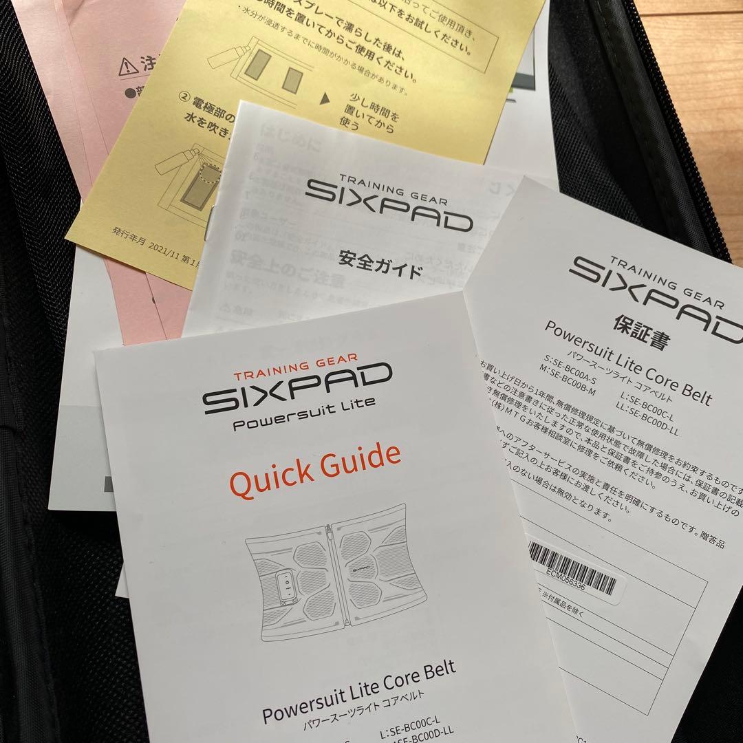 【美品】SIXPAD シックスパッド　パワースーツライト　コアベルト　Mサイズ