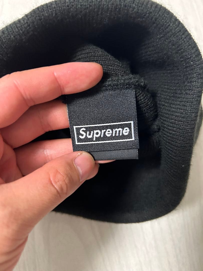 帽子 Supreme S logo beanie Black