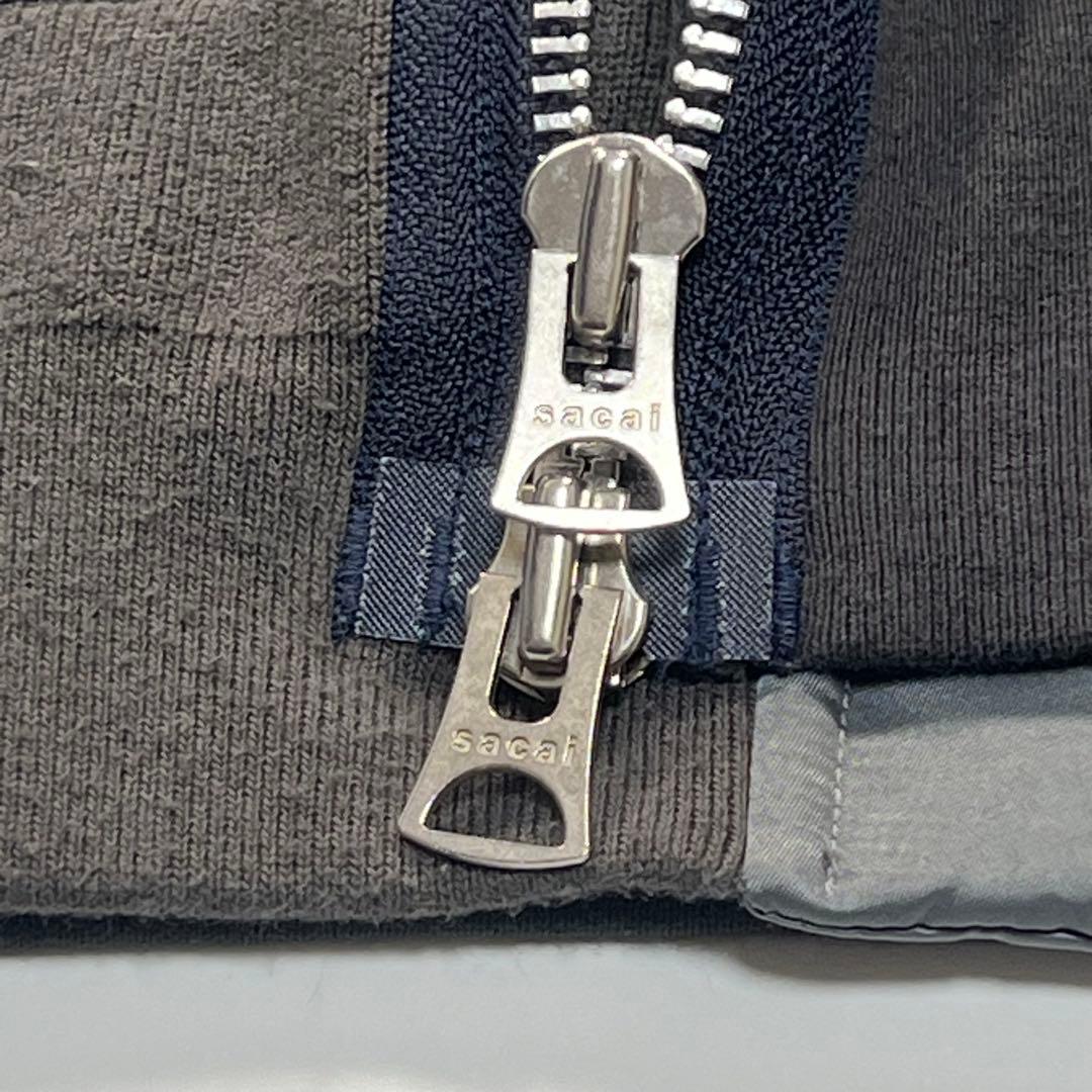 サカイ　sacai　スポンジスウェットブルゾン　23-03173M　グレー　3