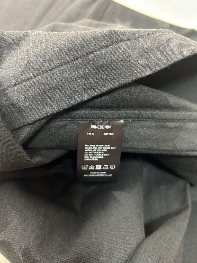 MINEDENIM shadow star side zip Tシャツ 3