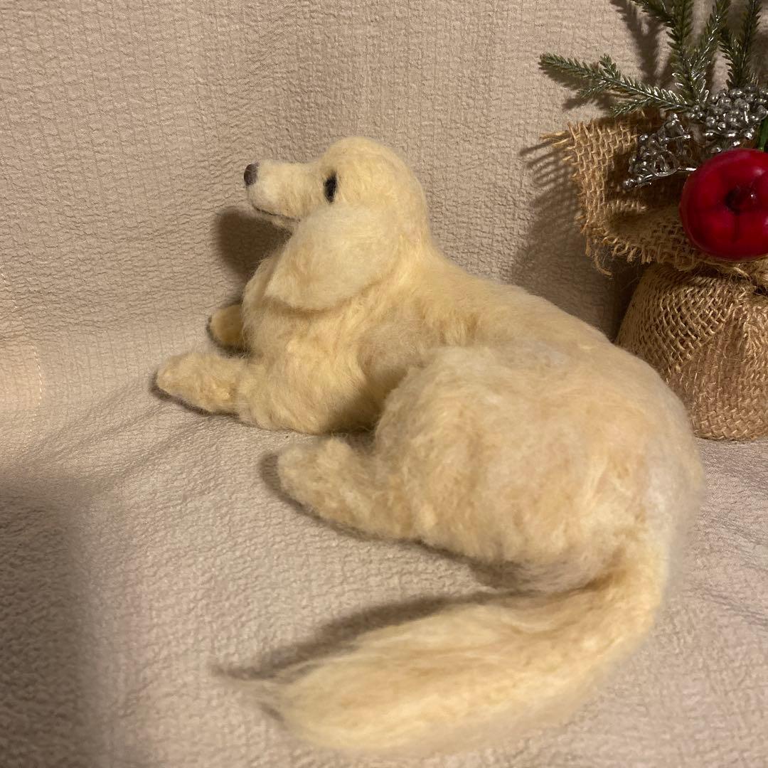 羊毛フェルト　ミニチュアダックス　犬