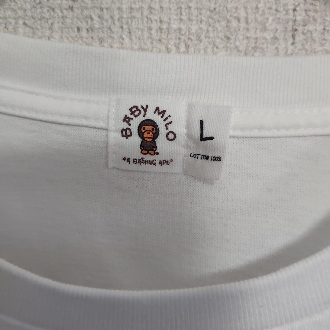 【美品】A BATHING APE Baby Milo Tシャツ Lサイズ