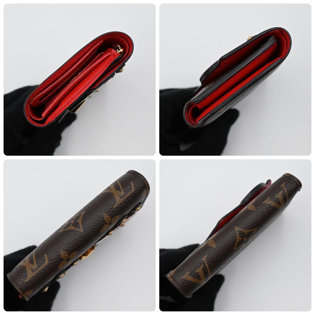 【美品】ルイヴィトン モノグラム ヴィクトリーヌ ラブリーバード 三つ折り財布