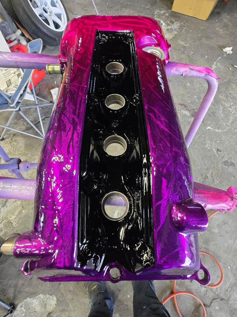 14シルビア　タペットカバー　SR20DET　キャンディー塗装