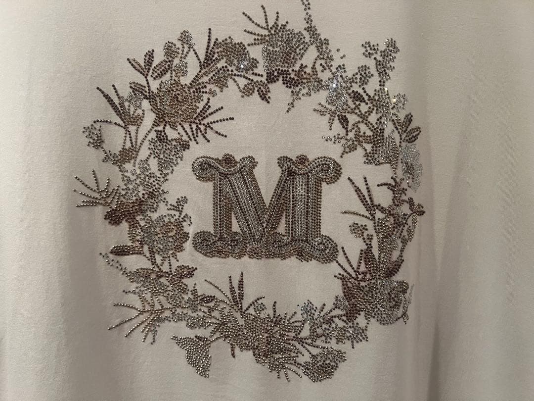Max Mara マックスマーラ ELMO ビジューコットンTシャツ