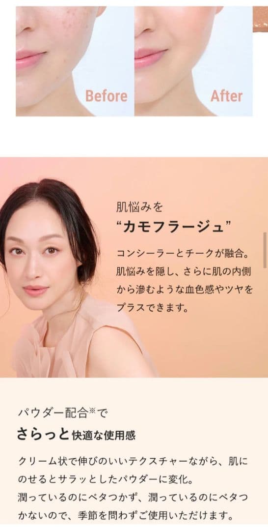 ブリリアージュ カモフラージュコンシーラーチーク 02 オレンジベージュ