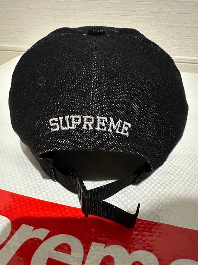 supreme コーデュラ　デニム　スモールボックス　6パネル　キャップ