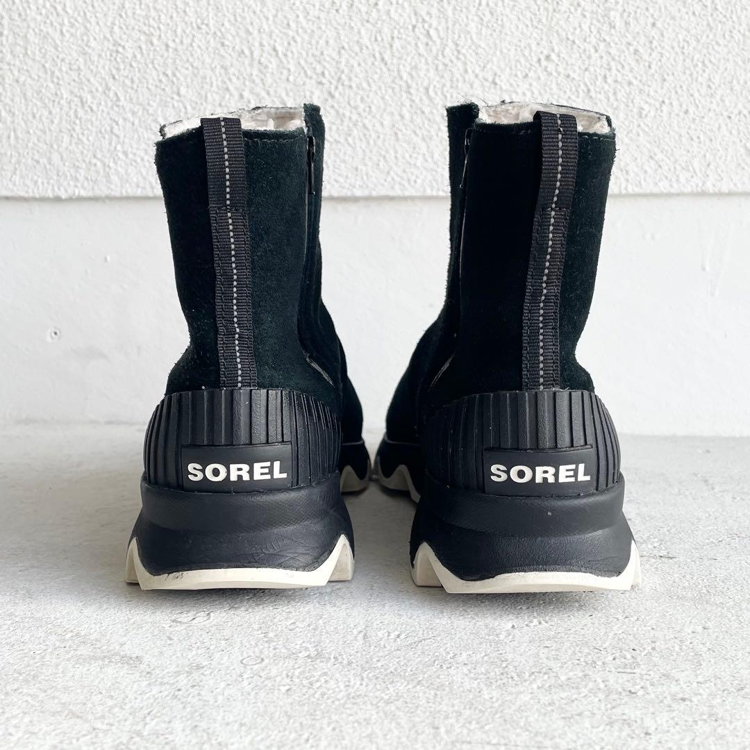 SOREL ソレル キネティック ショートブーツ　24cm 黒 防水
