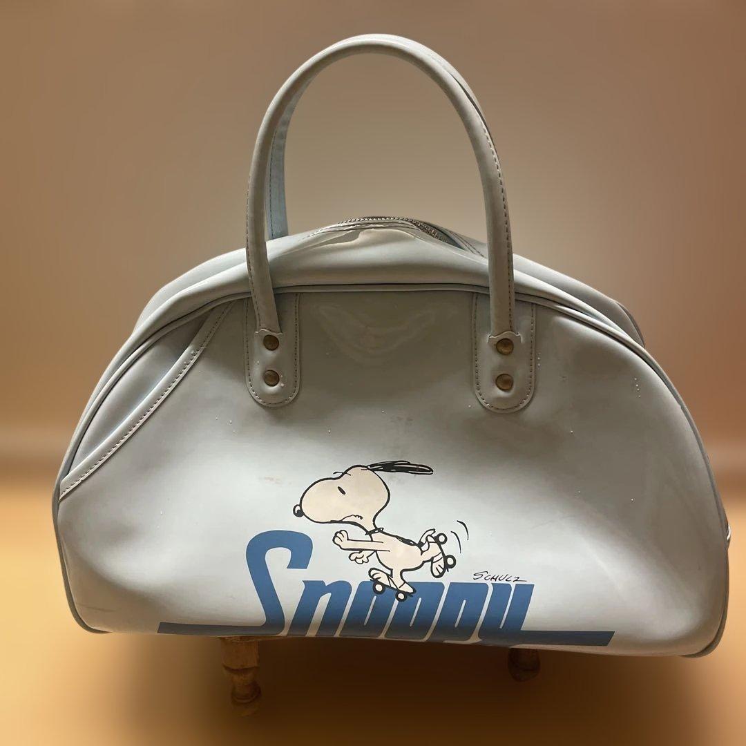 スヌーピー SNOOPY エナメル ボストンバッグ vintage １９７６年製