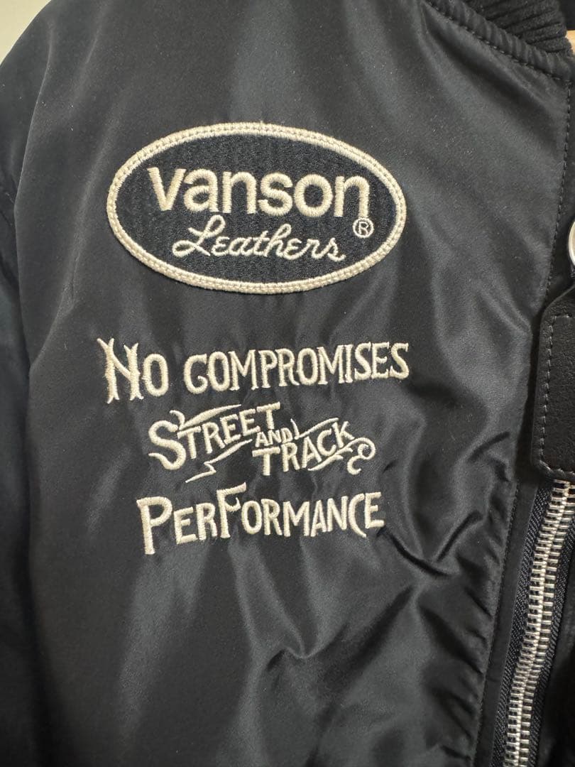 D*i様 VANSON NVJK-2205 MA-1 フライトJKT XL 刺繍