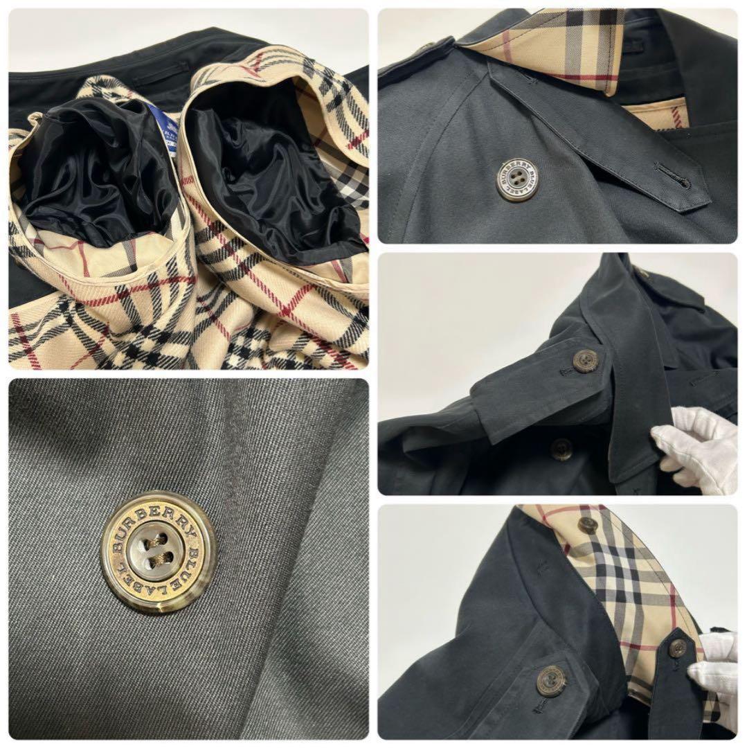 ✨美品 バーバリーブルーレーベル トレンチコート ライナー ベルト ノバチェック