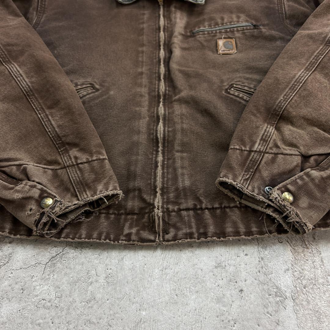 S*U様 Carhartt　デトロイトジャケット　L　DKB　ブラウン　古着