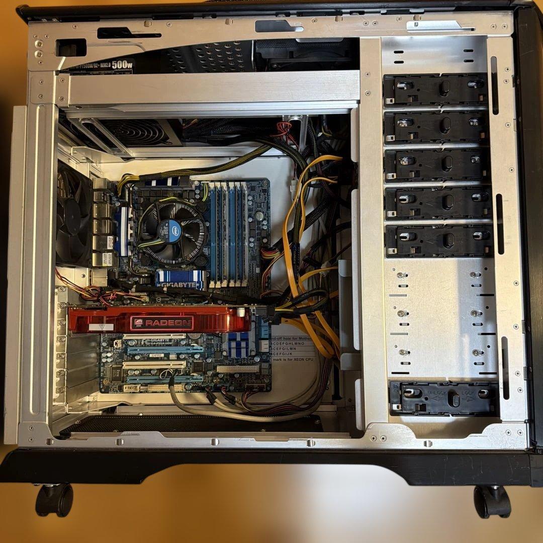 ジャンク 自作PC Win10h Core i7 16MB DVDRW HDD2