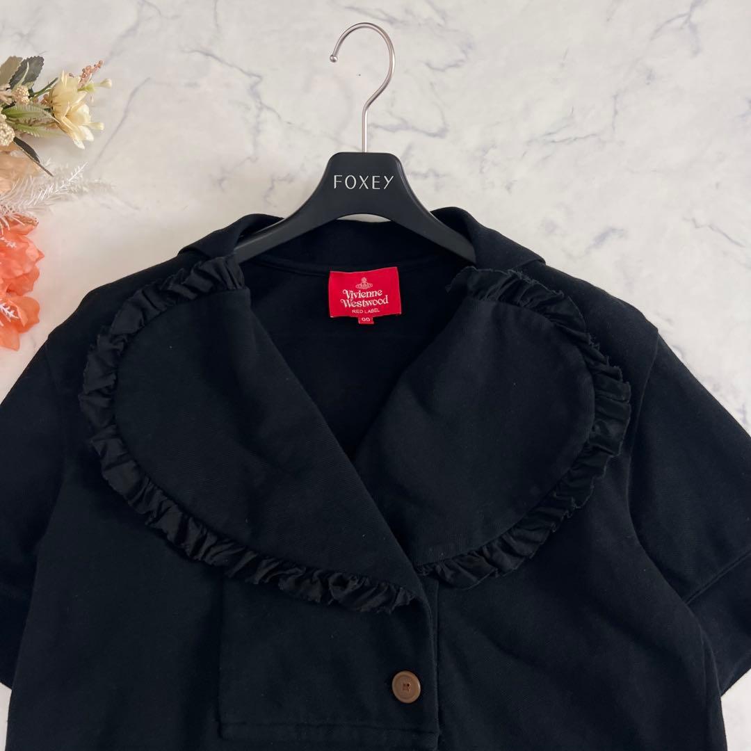 Vivienne Westwood ラブ フリル ポロ シャツ オーブ 刺繍