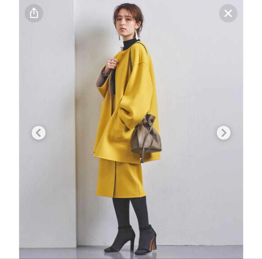 UNITED ARROWS リバー バイカラー コート　36