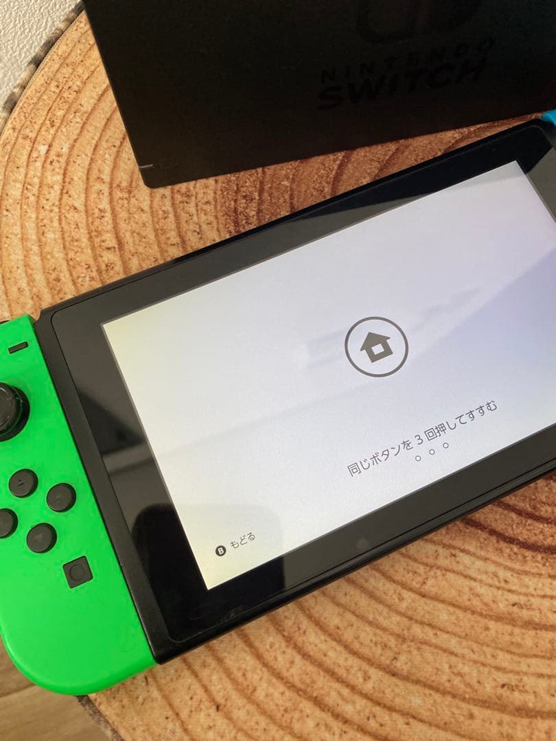 Nintendo Switch ニンテンドースイッチ本体GRN/NBLU箱無し