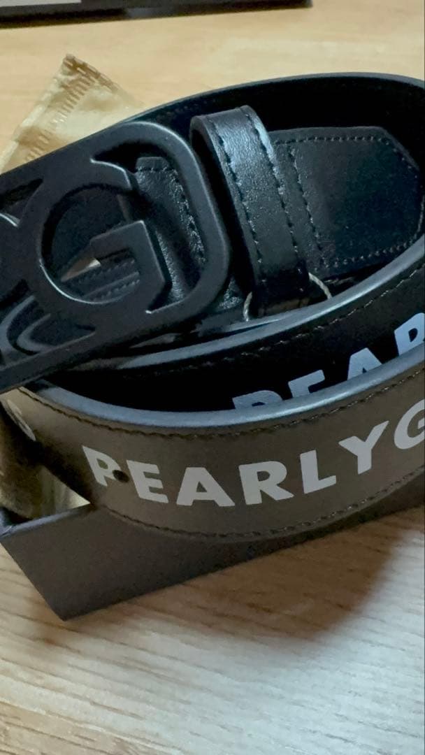 PEARLY GATES PGロゴ レザー ベルト115