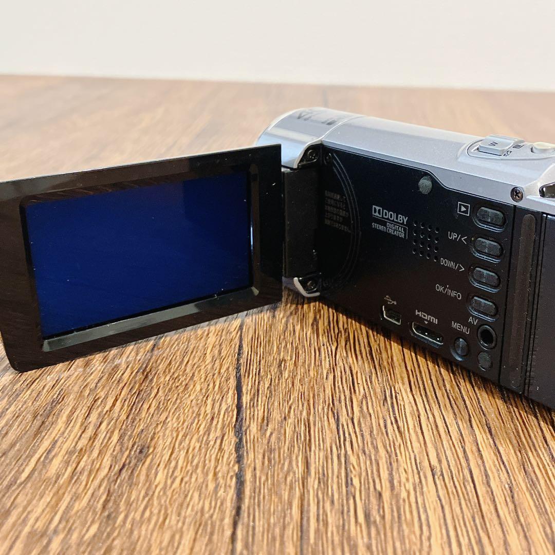動作品　JVC フルHD ビデオカメラ Everio GZ-E100-S