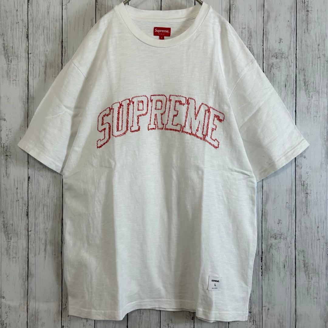 トップス Supreme Sketch Embroidered S/S Top