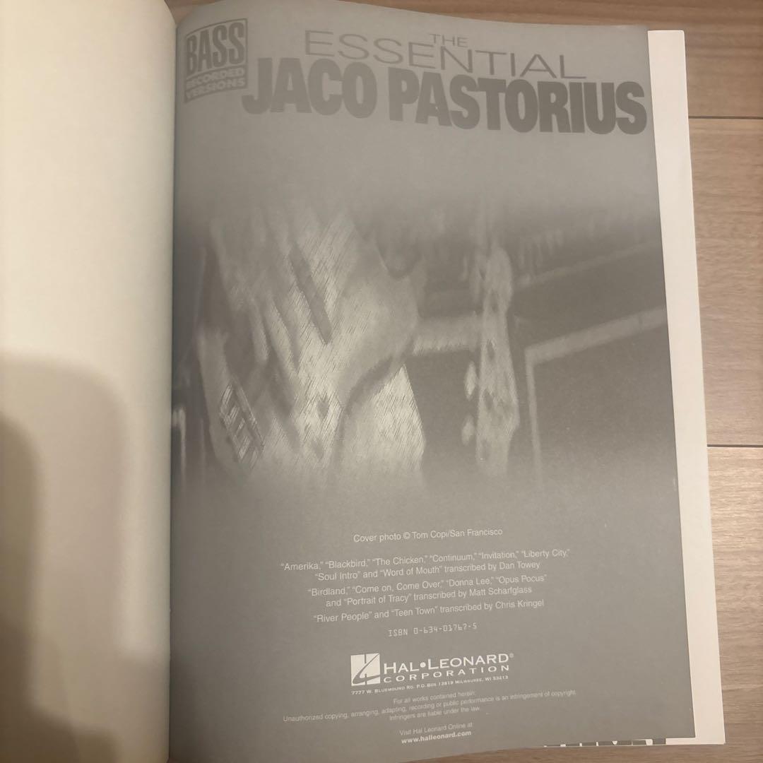 The Essential Jaco Pastorius ベース譜 TAB付