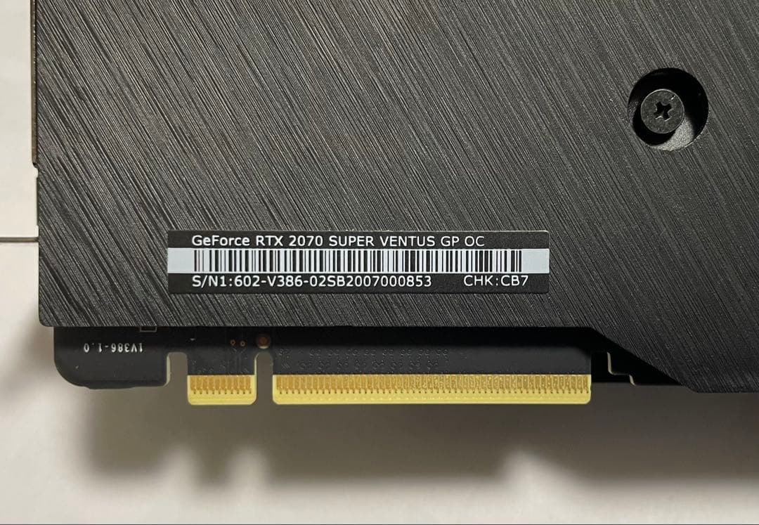 グラフィックボード・グラボ・ビデオカード MSI GeForce RTX2070Super Ventus GO OC