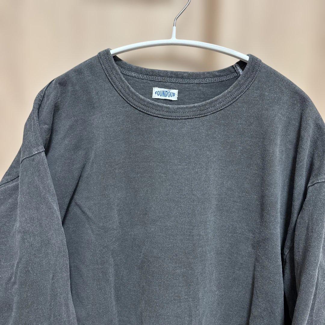 トップス FOUNDOUR LONG SLEEVE FADE TEE SHIRT